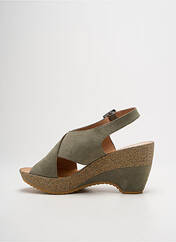 Sandales/Nu pieds vert LPB pour femme seconde vue