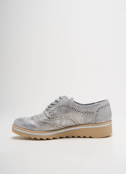 Derbies argent LPB femme