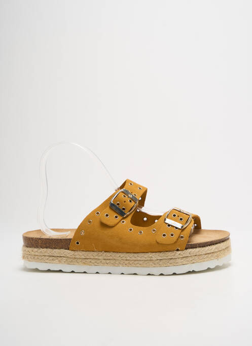 Mules/Sabots jaune AMOA pour femme