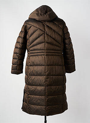 Doudoune poches a capuche marron REVER MILE femme