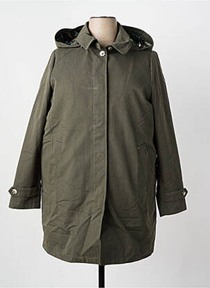 Parka manches longues a capuche vert 7 SEASONS femme