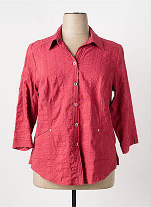 Veste casual col chemisier rouge GUY DUBOUIS femme
