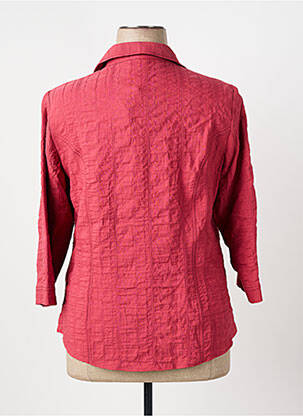 Veste casual col chemisier rouge GUY DUBOUIS femme