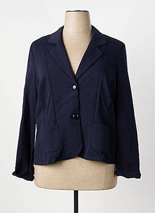Veste casual col tailleur bleu GUY DUBOUIS femme