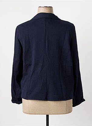 Veste casual col tailleur bleu GUY DUBOUIS femme