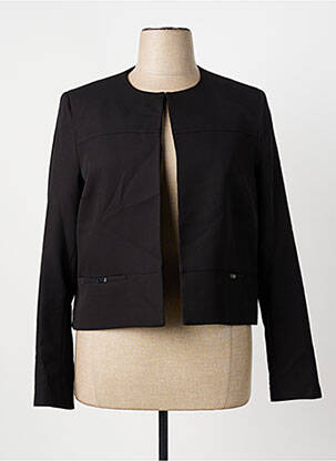 Veste casual col rond noir GREGORY PAT femme