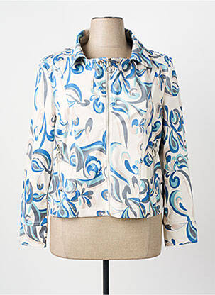 Veste casual coupe droite bleu REVER MILE femme