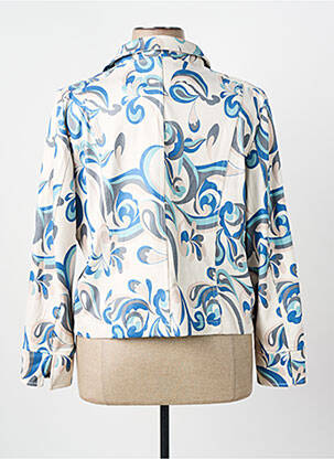 Veste casual coupe droite bleu REVER MILE femme