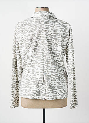 Veste casual col tailleur blanc ZIA BRAND femme