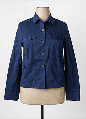Veste casual col chemisier bleu MERI & ESCA femme
