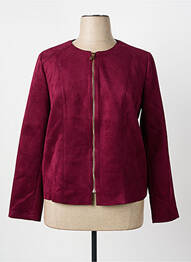 Veste casual col rond violet QUATRE VINGT JOURS femme