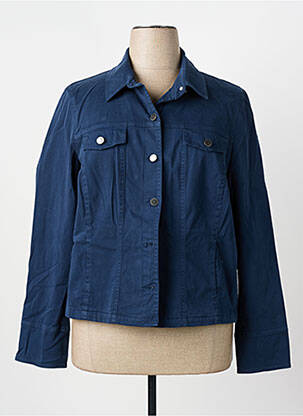 Veste casual coupe droite bleu GUY DUBOUIS femme