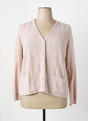 Gilet manches longues coupe cintrée beige I.ODENA femme