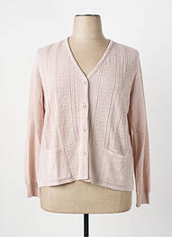 Gilet manches longues coupe cintrée beige I.ODENA femme