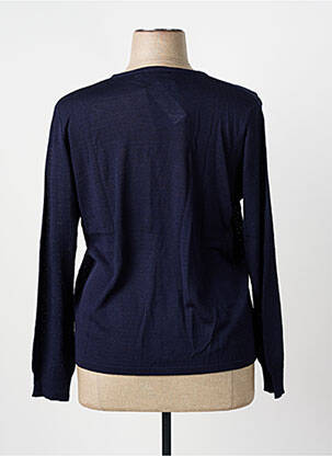 Gilet manches longues coupe cintrée bleu I.ODENA femme