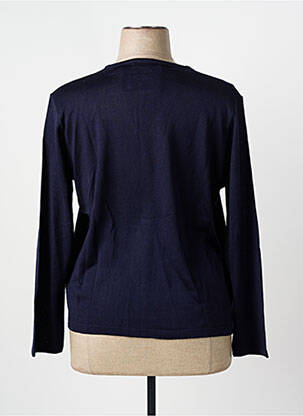 Gilet manches longues coupe cintrée bleu fonce I.ODENA femme