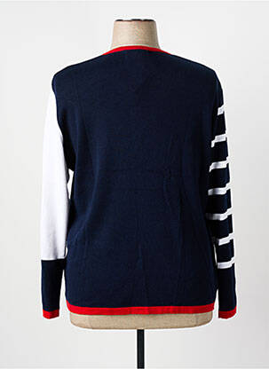 Gilet manches longues coupe cintrée bleu I.ODENA femme