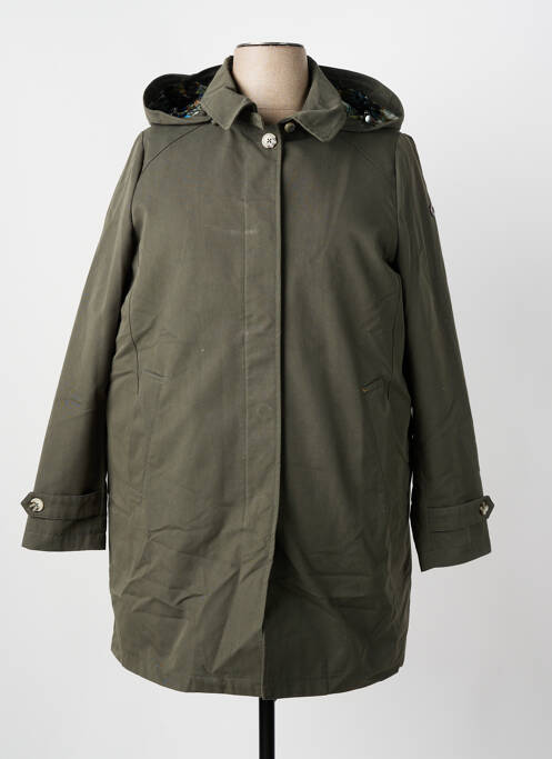 Parka manches longues a capuche vert 7 SEASONS femme