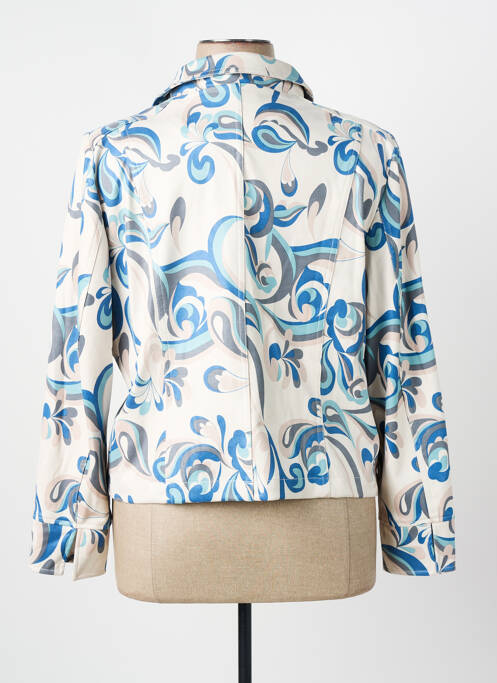 Veste casual coupe droite bleu REVER MILE femme