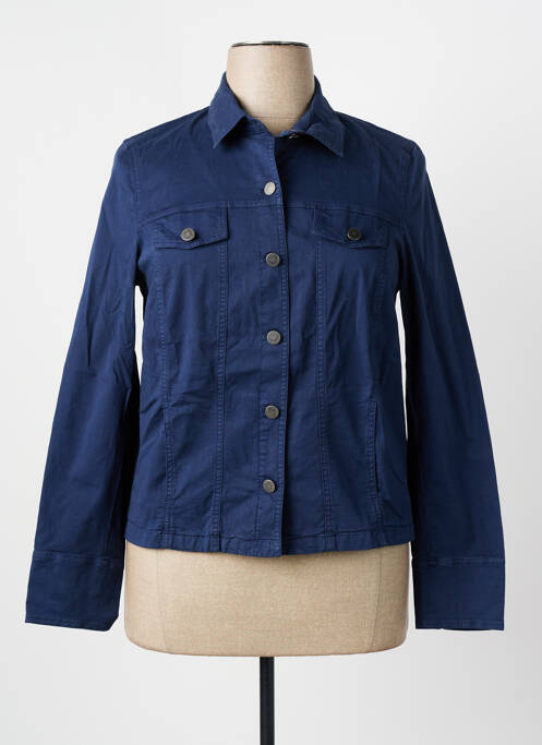 Veste casual col chemisier bleu MERI & ESCA femme