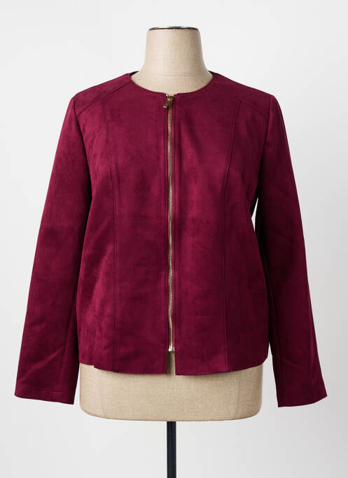 Veste casual col rond violet QUATRE VINGT JOURS femme