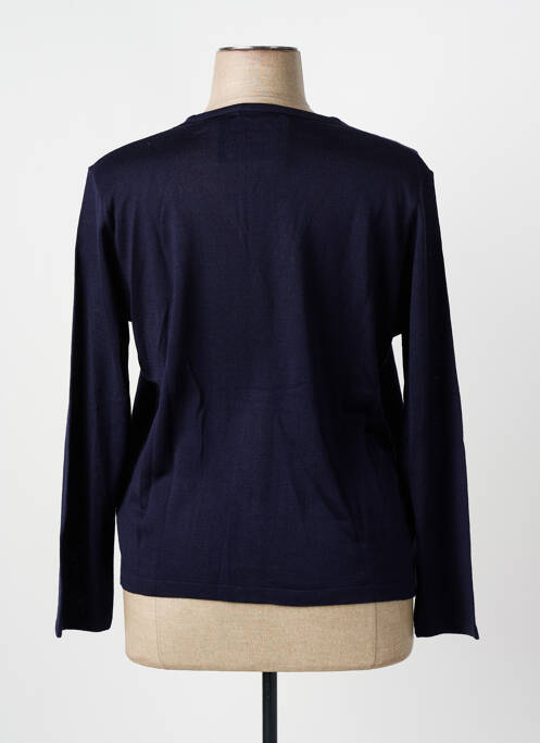Gilet manches longues coupe cintrée bleu fonce I.ODENA femme
