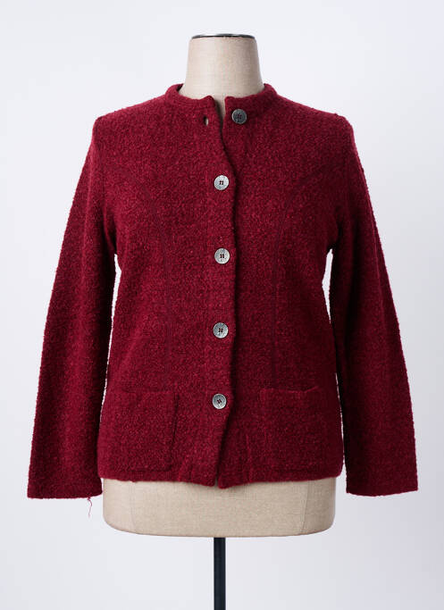 Gilet manches longues rouge I.ODENA femme