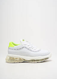 Baskets bout rond talon de 4 à 6cm blanc BRONX femme