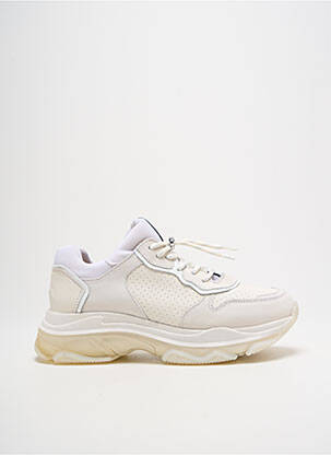 Baskets bout rond talon de 4 à 6cm beige BRONX femme