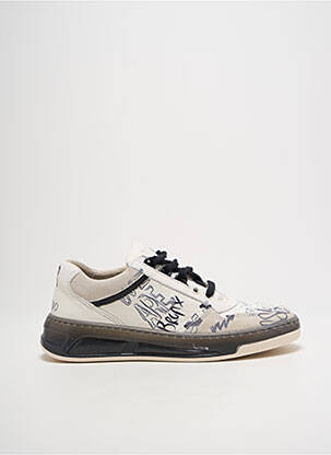 Baskets bout rond bout rond beige BRONX homme