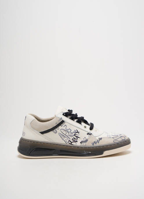 Baskets bout rond bout rond beige BRONX homme