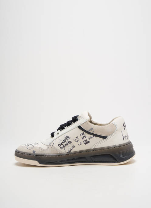 Baskets bout rond bout rond beige BRONX homme