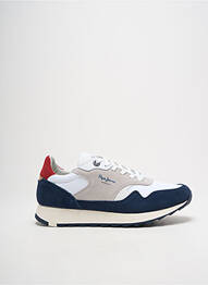 Baskets nubuck bout rond bleu PEPE JEANS homme