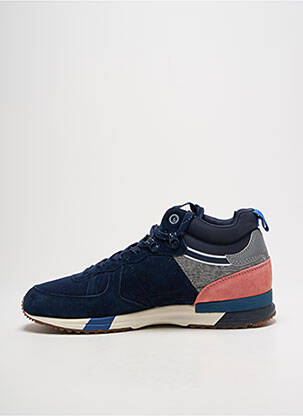 Baskets nubuck bout rond bleu PEPE JEANS homme
