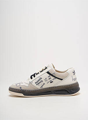 Baskets bout rond bout rond blanc BRONX homme