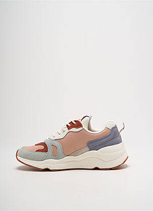 Baskets bout rond talon de 4 à 6cm rose PEPE JEANS femme