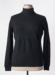 Pull coupe cintrée manches longues noir QUATRE VINGT JOURS femme