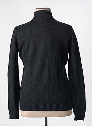 Pull coupe cintrée manches longues noir QUATRE VINGT JOURS femme