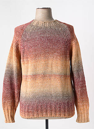 Pull coupe cintrée manches longues beige MISS & MISS femme