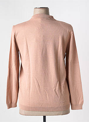 Pull resserrée sur le bas manches longues rose MINO MORA femme