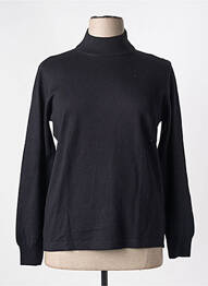 Pull coupe cintrée manches longues noir QUATRE VINGT JOURS femme