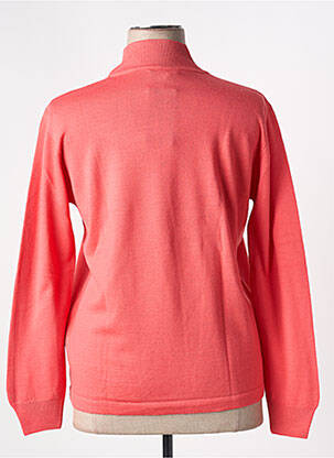 Pull coupe cintrée manches longues orange clair QUATRE VINGT JOURS femme
