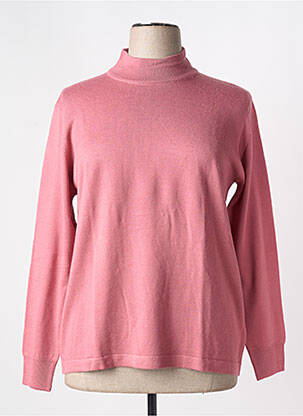 Pull coupe cintrée manches longues rose QUATRE VINGT JOURS femme