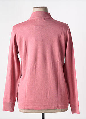 Pull coupe cintrée manches longues rose QUATRE VINGT JOURS femme