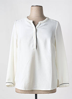 Blouse manches longues manches longues blanc GUY DUBOUIS femme