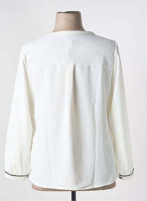Blouse manches longues manches longues blanc GUY DUBOUIS femme