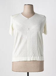 Top manches courtes manches courtes blanc MINO MORA femme