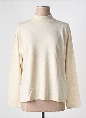 Pull manches longues manches longues beige TEMPO REALE femme