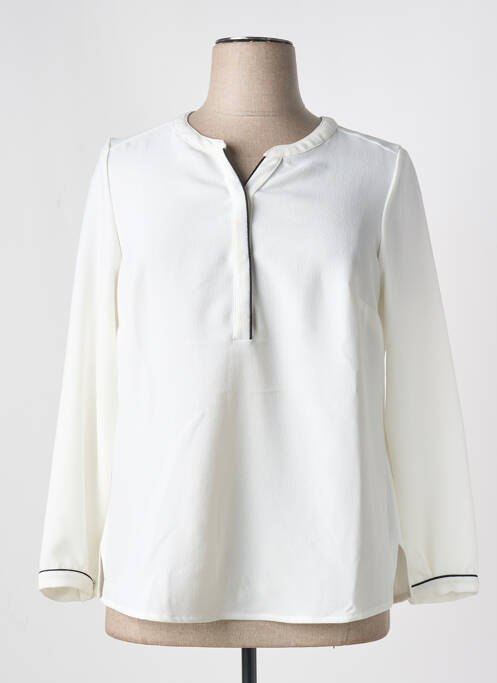 Blouse manches longues manches longues blanc GUY DUBOUIS femme