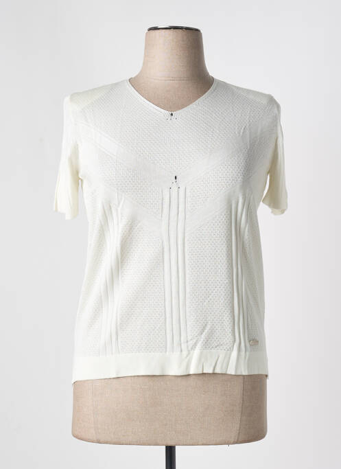 Top manches courtes manches courtes blanc MINO MORA femme